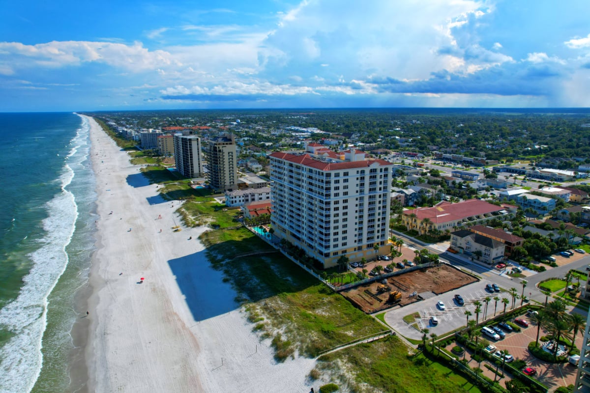 Aerial view of Jacksonville, Florida